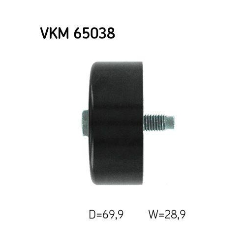 SKF Umlenk-/F&uuml;hrungsrolle, Keilrippenriemen VKM 65038