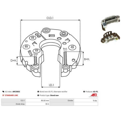 AS-PL Gleichrichter, Generator AS ARC5003