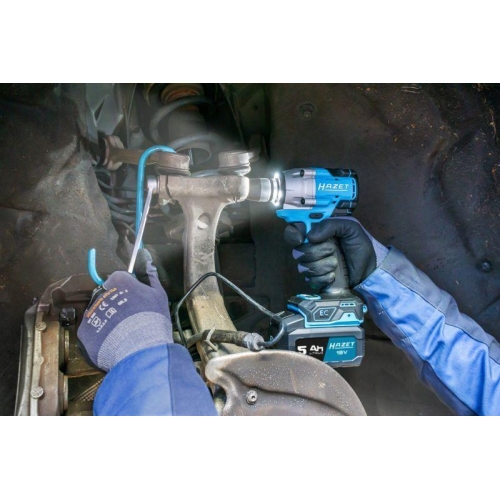 HAZET 1/2 Zoll (12,5 mm) VierkantAkku Schlagschrauber 600 Nm 4-teilig 9512-600/4