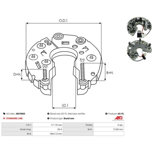 AS-PL Gleichrichter, Generator AS ARC9065