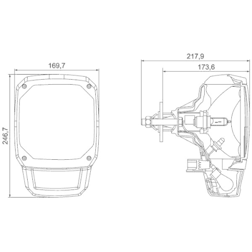 HELLA Hauptscheinwerfer 1LA 328 450-311