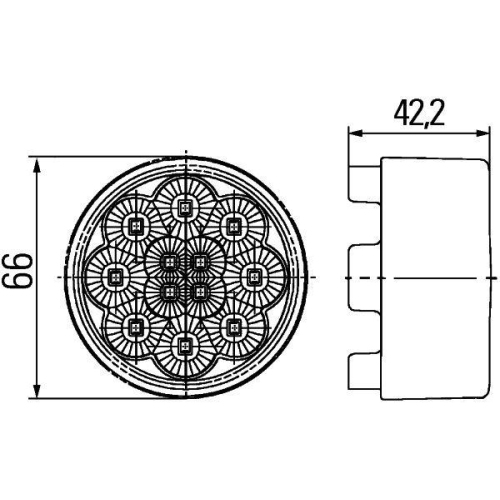HELLA Blinkleuchte 2BA 009 001-511