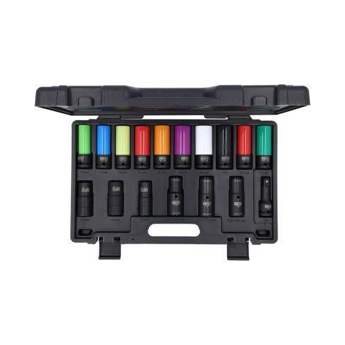 1/2 Zoll MASTER Spezial-Kraft-Stecknuss-Satz f&uuml;r Radverschraubungen, 17-tlg