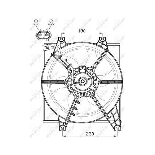 NRF L&uuml;fter, Motork&uuml;hlung 47546