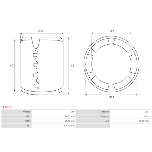 AS-PL Erregerwicklung, Starter Brandneu AS-PL