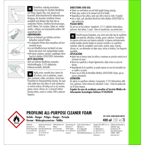 SONAX PROFILINE All-Purpose-Cleaner Foam 400ml Reinigungsschaum 02743000