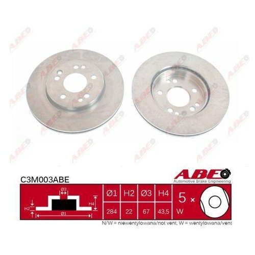 ABE Bremsscheibe C3M003ABE