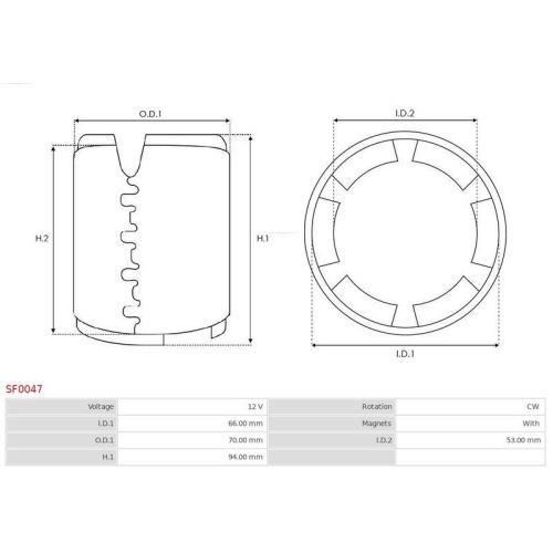 AS-PL Erregerwicklung, Starter Brandneu AS-PL