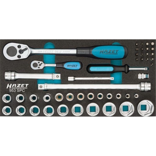 HAZET Steckschl&uuml;sselsatz metrisch 1/2 Zoll (12.5 mm) 47teilig 953SPC