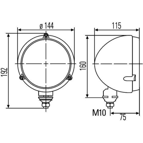 HELLA Hauptscheinwerfer 1A3 996 162-607