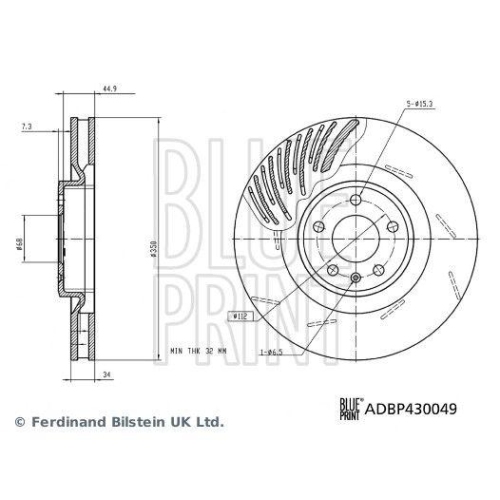 BLUE PRINT Bremsscheibe