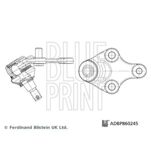 BLUE PRINT Trag-/Führungsgelenk ADBP860245