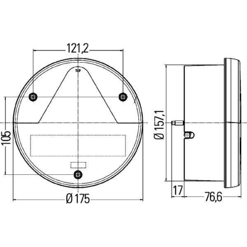 HELLA Heckleuchte 2VA 012 497-011