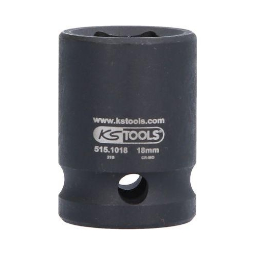 1/2 Zoll Sechskant-Kraft-Stecknuss, kurz, 18mm KS TOOLS 515.1018
