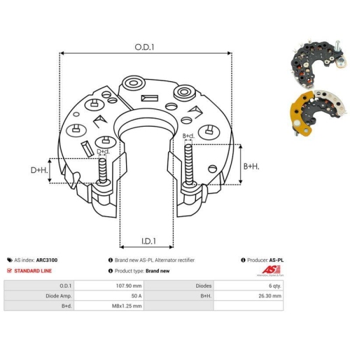 AS-PL Gleichrichter, Generator AS ARC3100