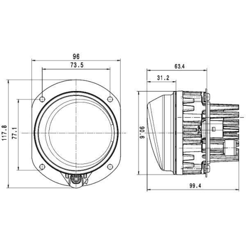 HELLA Nebelscheinwerfer 1N0 011 988-061
