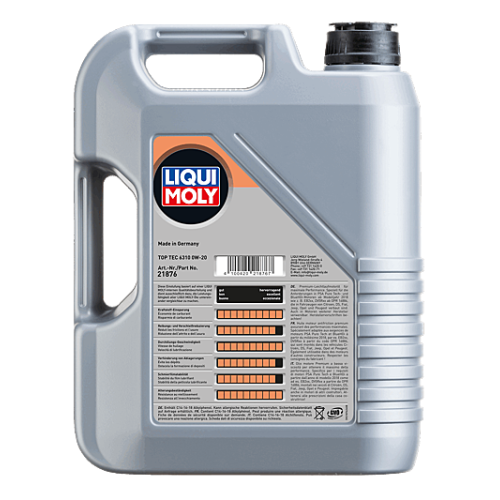 Motor&ouml;l Motoren&ouml;l Top Tec 6310 0W-20 Liqui Moly 15 Liter Kanister PSA B71 2010