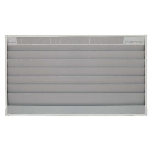 Werkstattplaner f&uuml;r Kfz-Betriebe A4 6 Schienen H: 900 mm B: 1580 mm Ablagefach