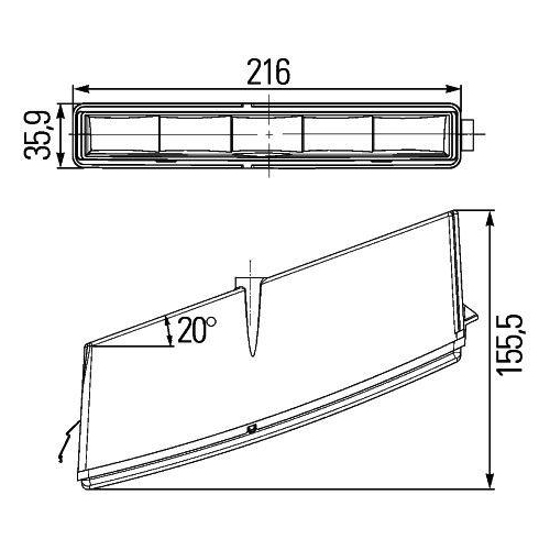 HELLA Tagfahrleuchte 2PT 010 043-031
