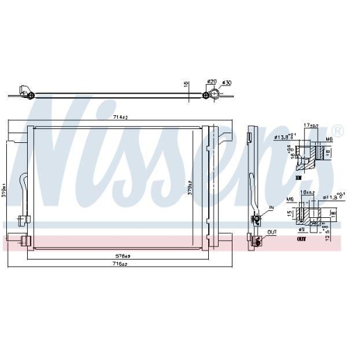 NISSENS Kondensator, Klimaanlage ** FIRST FIT ** 940837