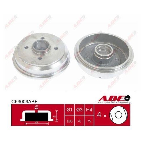 ABE Bremstrommel C63009ABE