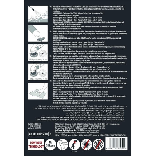 Sonax Lackpolitur PROFILINE FS 05-04 03195000 Kanister 5 Liter