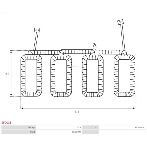 AS-PL Erregerwicklung, Starter Brandneu AS-PL