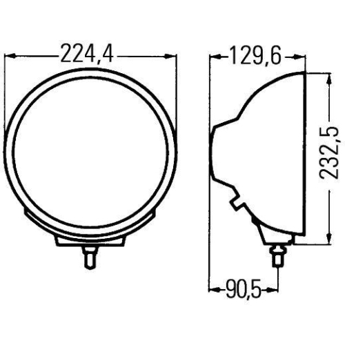 HELLA Fernscheinwerfer 1F8 007 560-041