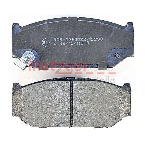 METZGER AUTOTEILE Bremsbelagsatz, Scheibenbremse 1170813