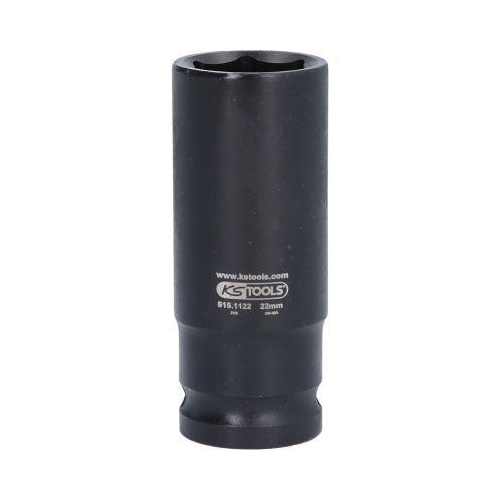 KS Tools 1/2" Sechskant-Kraft-Stecknuss, lang, 22mm 515.1122