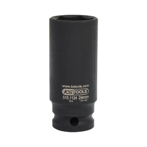 1/2 Zoll Sechskant-Kraft-Stecknuss, lang, 24mm KS TOOLS 515.1124