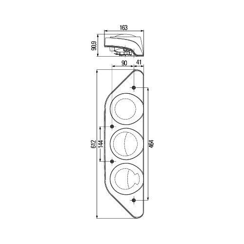 HELLA Heckleuchte 2VP 343 520-061