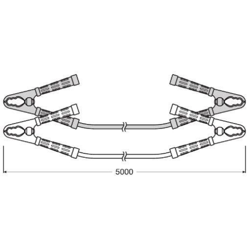 ams-OSRAM Starthilfekabel PROFESSIONAL STARTER CABLE 1200A OSC500
