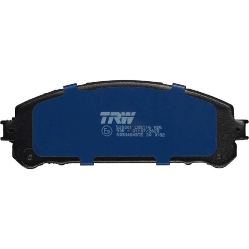 TRW Bremsbelagsatz, Scheibenbremse ELECTRIC BLUE GDB3484BTE