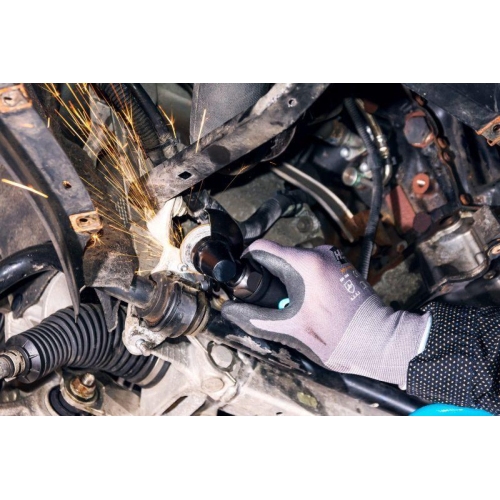 HAZET Mini Winkelschleifer Länge 129 mm 9033M-7