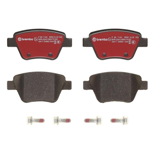 BREMBO Bremsbelagsatz, Scheibenbremse XTRA LINE P 85 114X