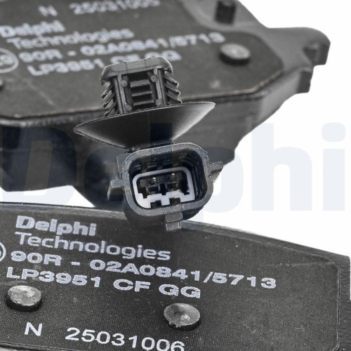 DELPHI Bremsbelagsatz, Scheibenbremse LP3951