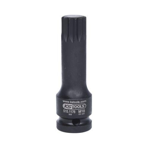1/2 Zoll Kraft-Bit-Stecknuss XZN,lang,M18 KS TOOLS 515.1176