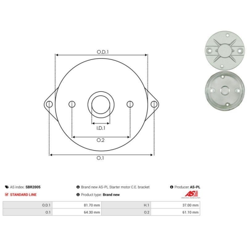 AS-PL Starterdeckel, Vergaser AS SBR2005