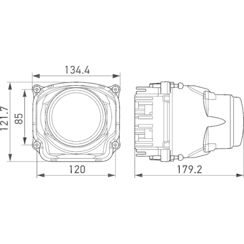 HELLA Scheinwerfereinsatz, Hauptscheinwerfer 1AL 012 758-101