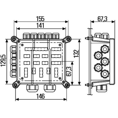 HELLA Verbindungs-/Verteilerst&uuml;ck 8JE 340 151-001