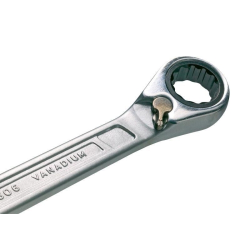 HAZET Knarren Ring-Maulschl&uuml;ssel Au&szlig;en Doppelsechskant SW 27 mm 606-27