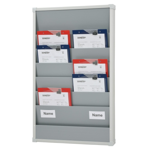 Zweireihige Planungstafel Werkstatt Ma&szlig;e 554 x 900 mm, Schienen 6, Gr&ouml;&szlig;e DIN A4