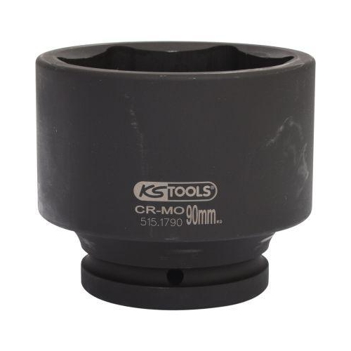 1 Zoll Sechskant-Kraft-Stecknuss, kurz, 90mm KS TOOLS 515.1790
