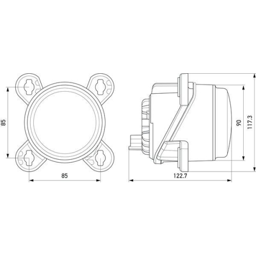 HELLA Hauptscheinwerfer 1K0 015 050-121