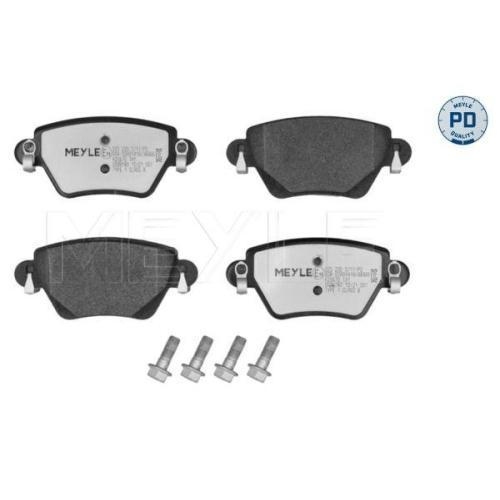 Bremsensatz Meyle Bremsbel&auml;ge + Bremsscheiben 025 235 5717/PD + 715 523 0019/PD