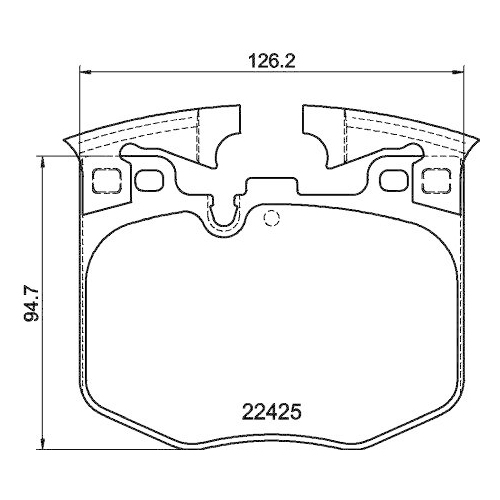 HELLA Bremsbelagsatz, Scheibenbremse 8DB 355 025-951