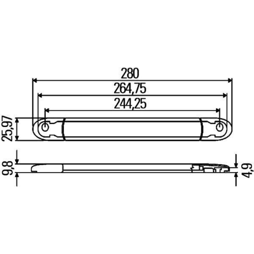 HELLA Zusatzbremsleuchte 2DA 343 106-061