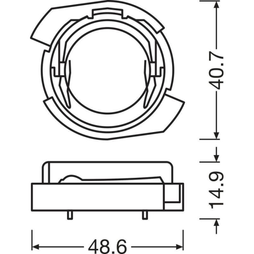 ams-OSRAM Lampenfassung, Hauptscheinwerfer LEDriving&reg; ADAPTER 64210DA09-2HFB