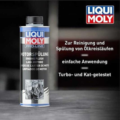 2x Liqui Moly Pro-Line Motorspülung Öl-Additiv 500 ml Dose - 2427